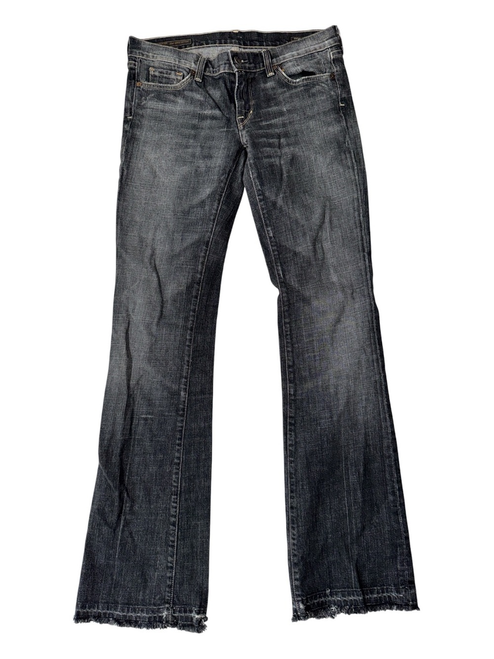 Citizens of Humanity womens 31 Margo low rise bootcut charcoal denim jeans EUC